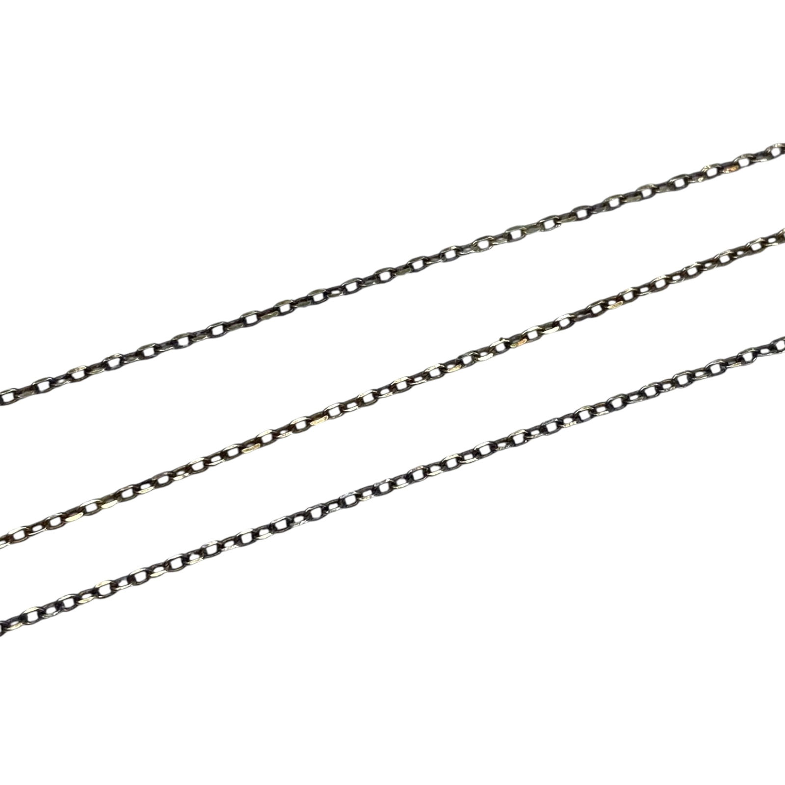 Signed Gold Over Sterling Cable Chain 18in 1.2g: Signed Gold Over Sterling Cable Chain 18in 1.2g Engraved DBJ 925