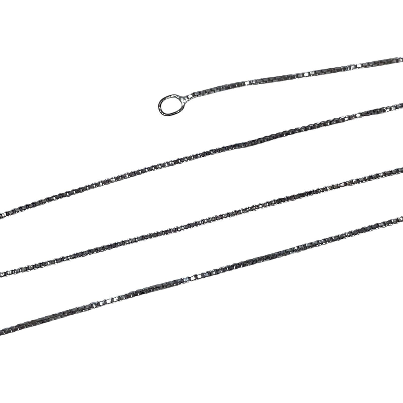 Signed Sterling Box Chain 18in 2g: Signed Sterling Box Chain 18in 2g Engraved cw, 925, Italy