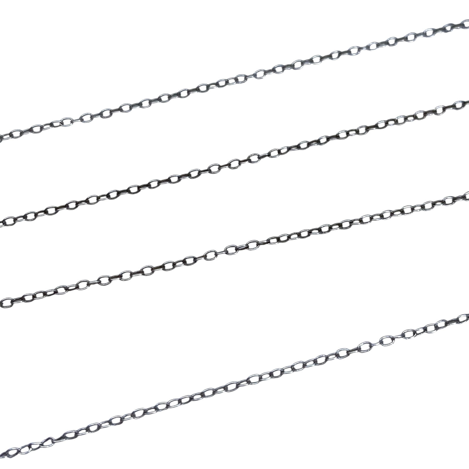 Signed Sterling Cable Chain 18in 1g: Signed Sterling Cable Chain 18in 1g Engraved 925 Italy PAJ