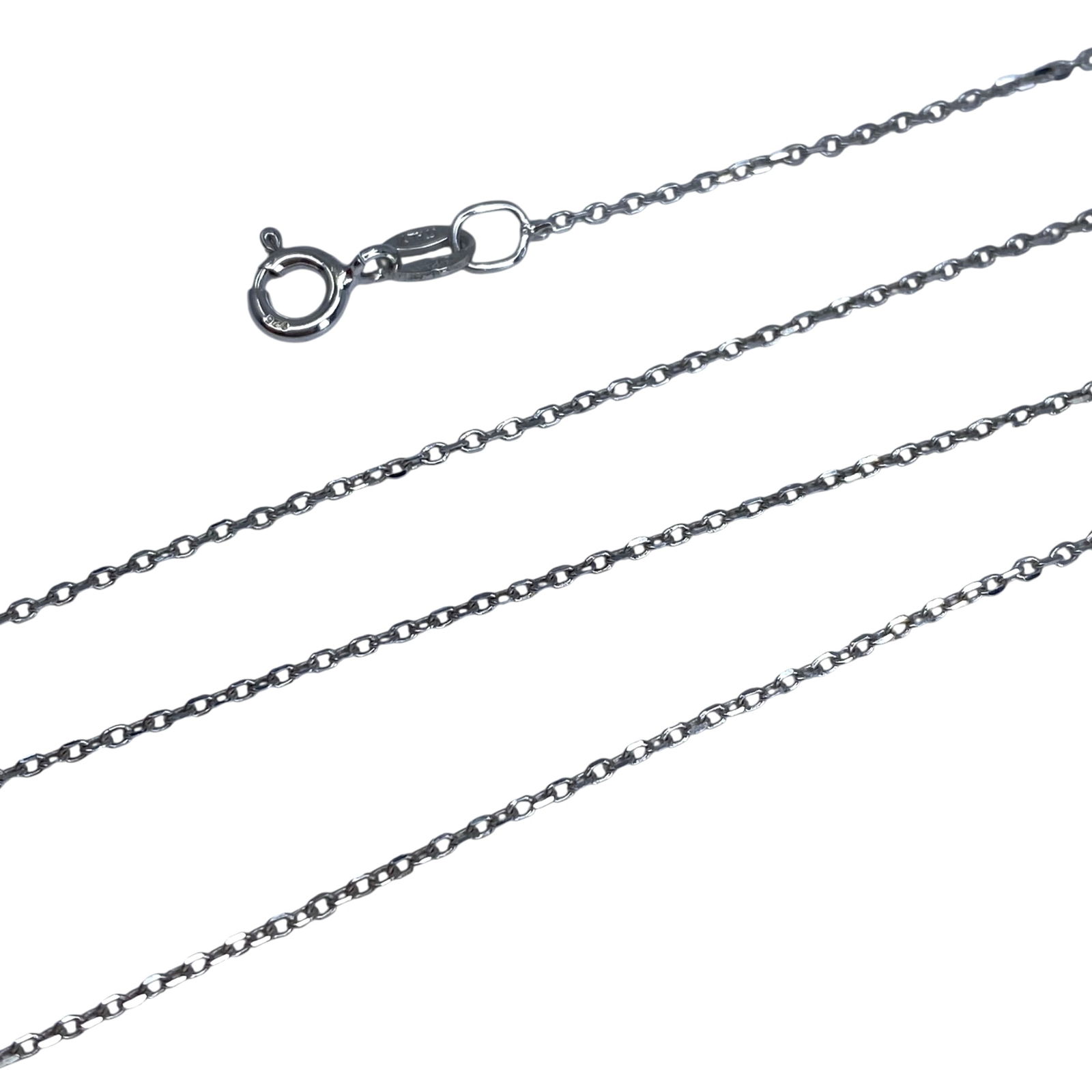 Sterling Cable Chain 14in 1.04g: Sterling Cable Chain 14in 1.04g Engraved 925 Italy