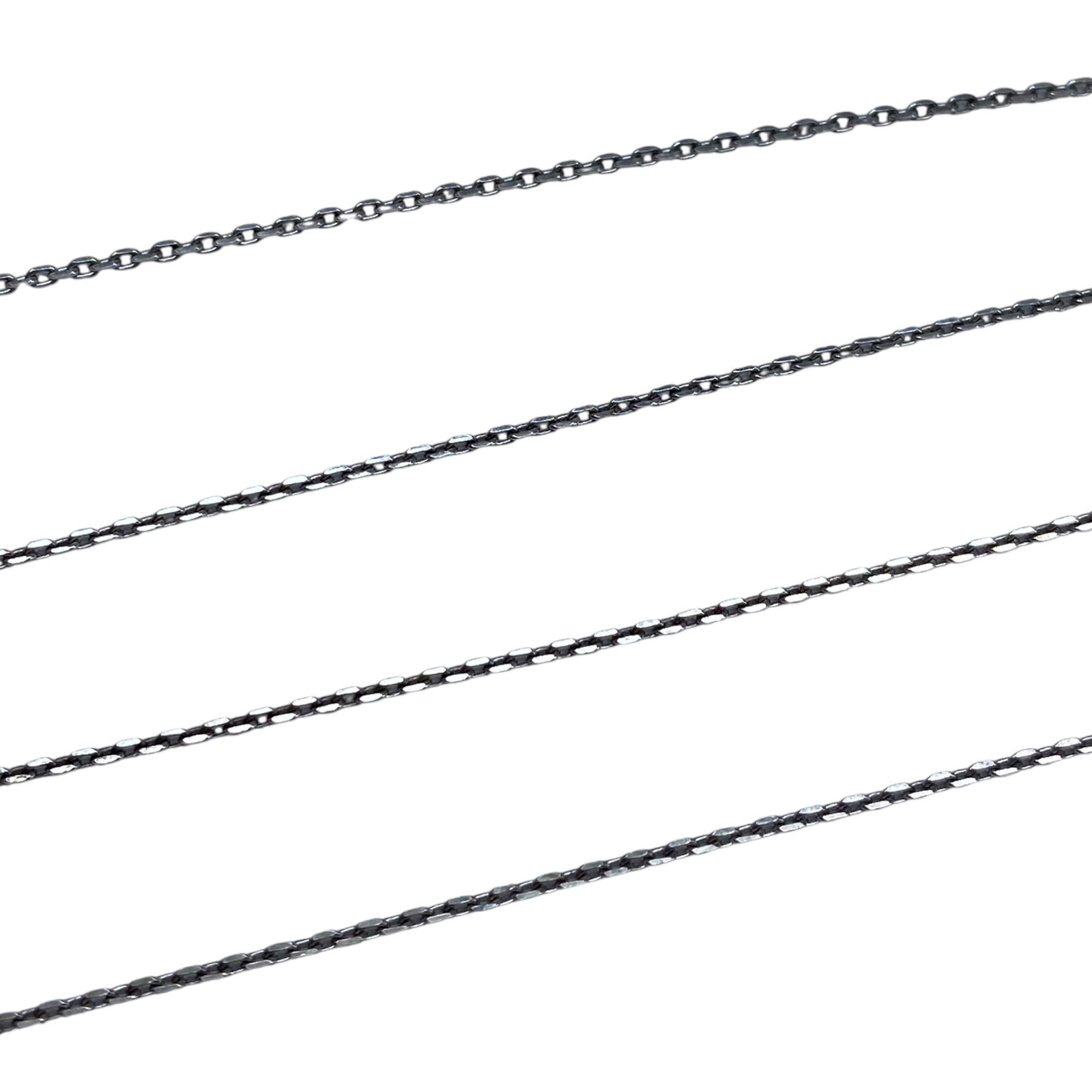 Sterling Diamond Cut Cable Chain 2g 18in: Sterling Diamond Cut Cable Chain 2g 18in Engraved 925 Italy