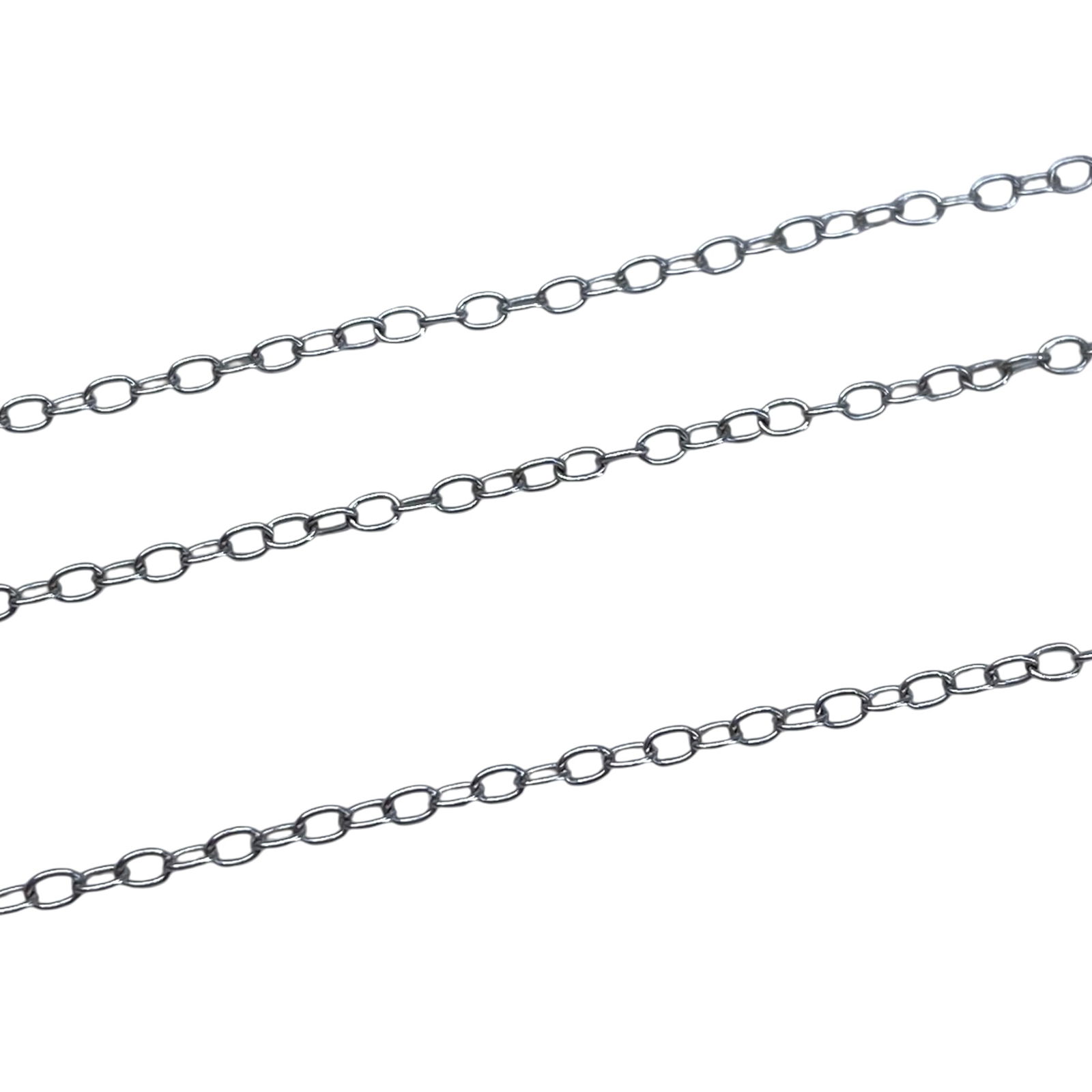 Signed Sterling Cable Chain 18.25in 1g: Signed Sterling Cable Chain 18.25in 1g Engraved IBB 925 INDO