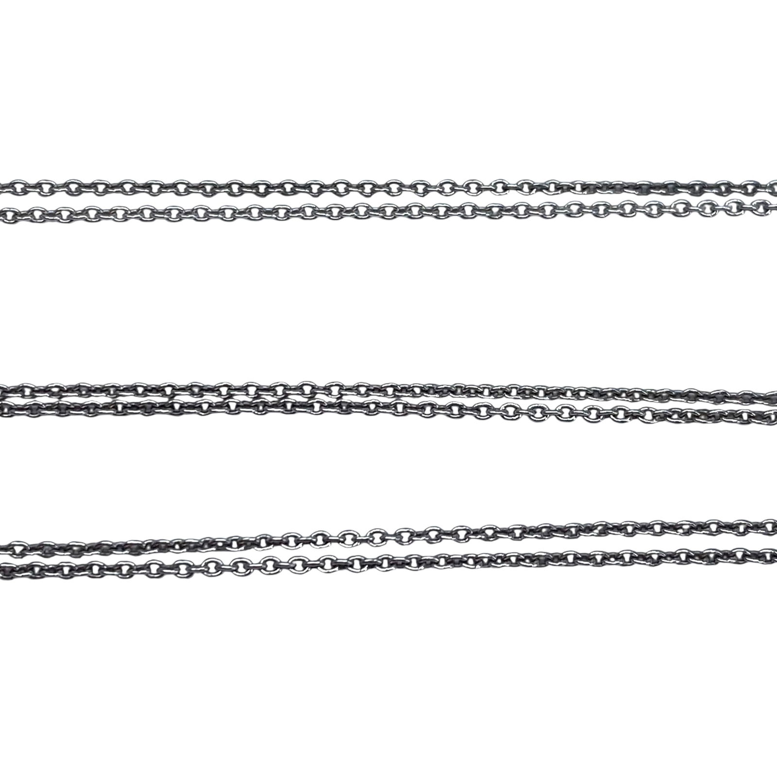 Signed Sterling Double Cable Chain 18in 3g: Signed Sterling Double Cable Chain 18in 3g Engraved KA 1772 925 Italy