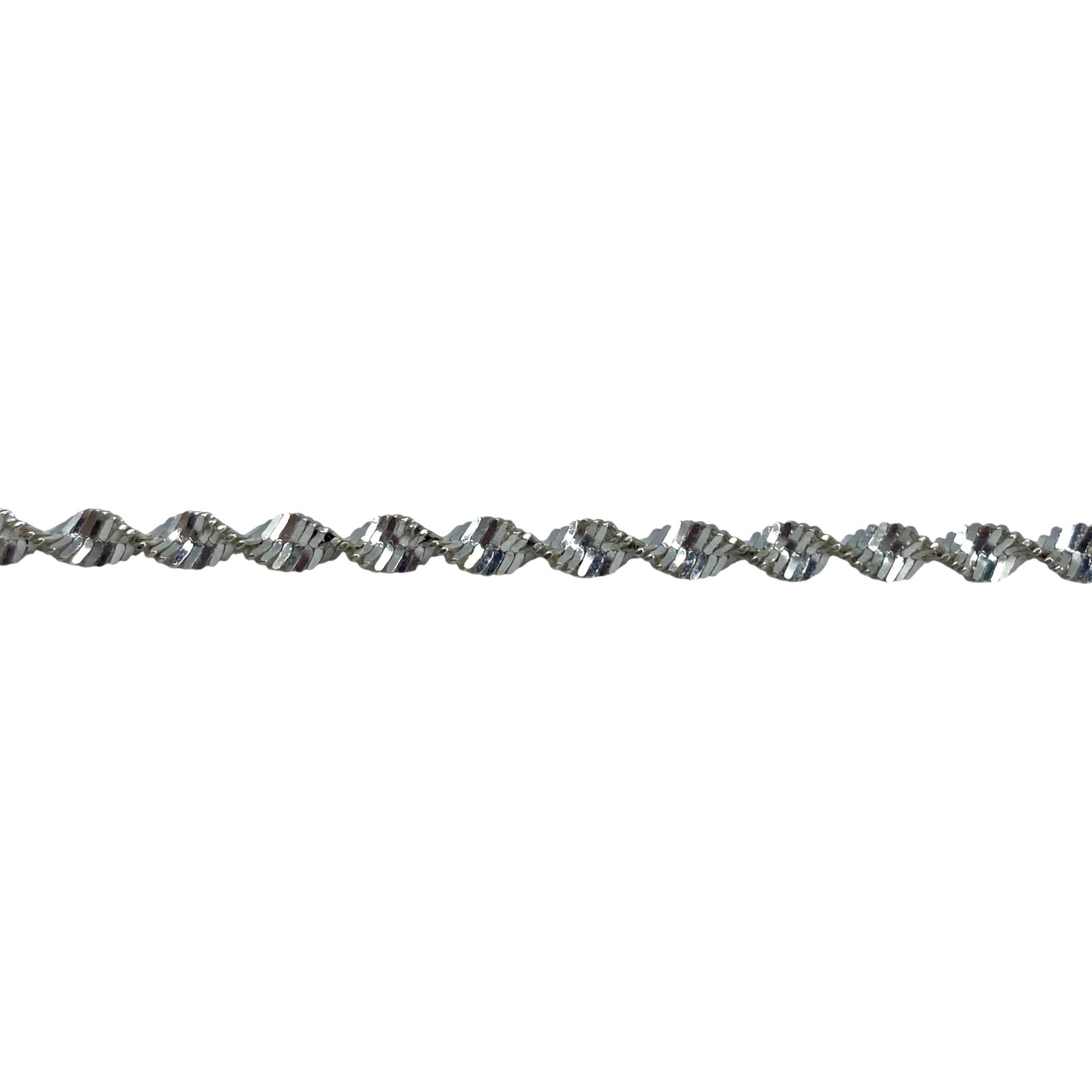 Signed Sterling Herringbone Twist Bracelet 7.25in 3g: Signed Sterling Herringbone Twist Bracelet 7.25in 3g Engraved IBB in 3 circles, 925 Italy