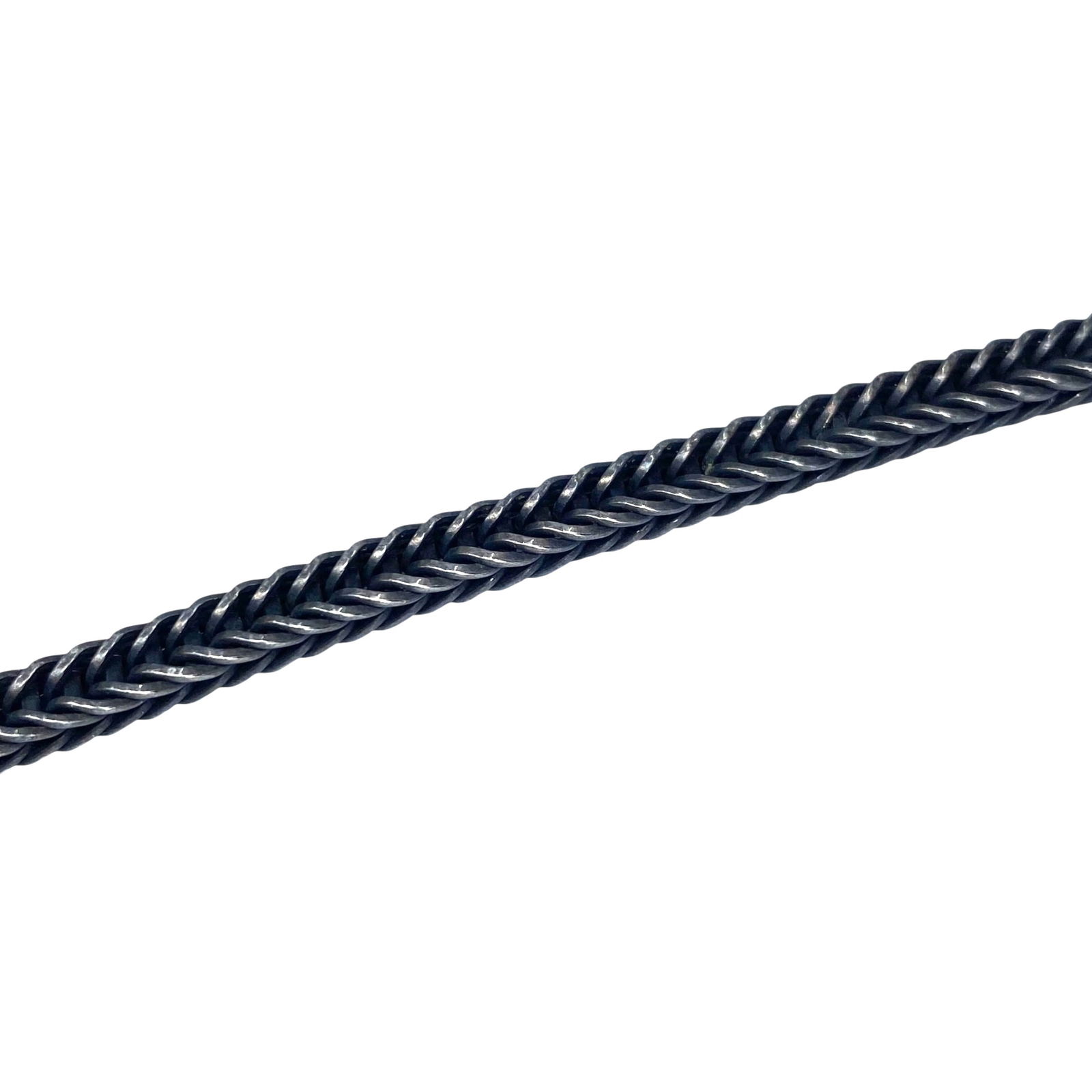 Sterling Square Wheat Chain 7.75in 11.21g: Sterling Square Wheat Chain 7.75in 11.21g Engraved 925 Italy