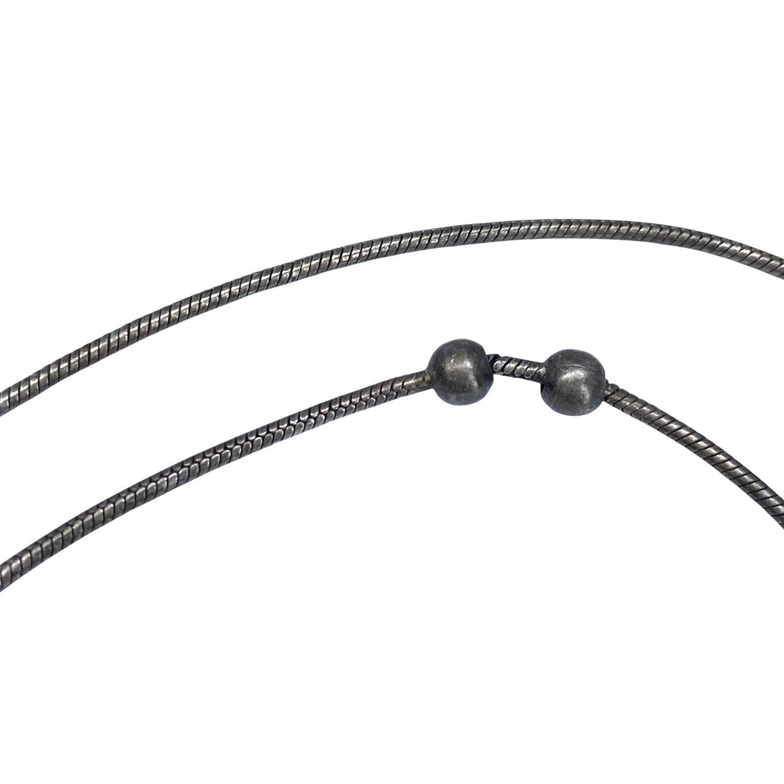 Sterling Snake Chain 9.25in 3.63g: Sterling Snake Chain 9.25in 3.63g Engraved 925 Italy, has 2 beads