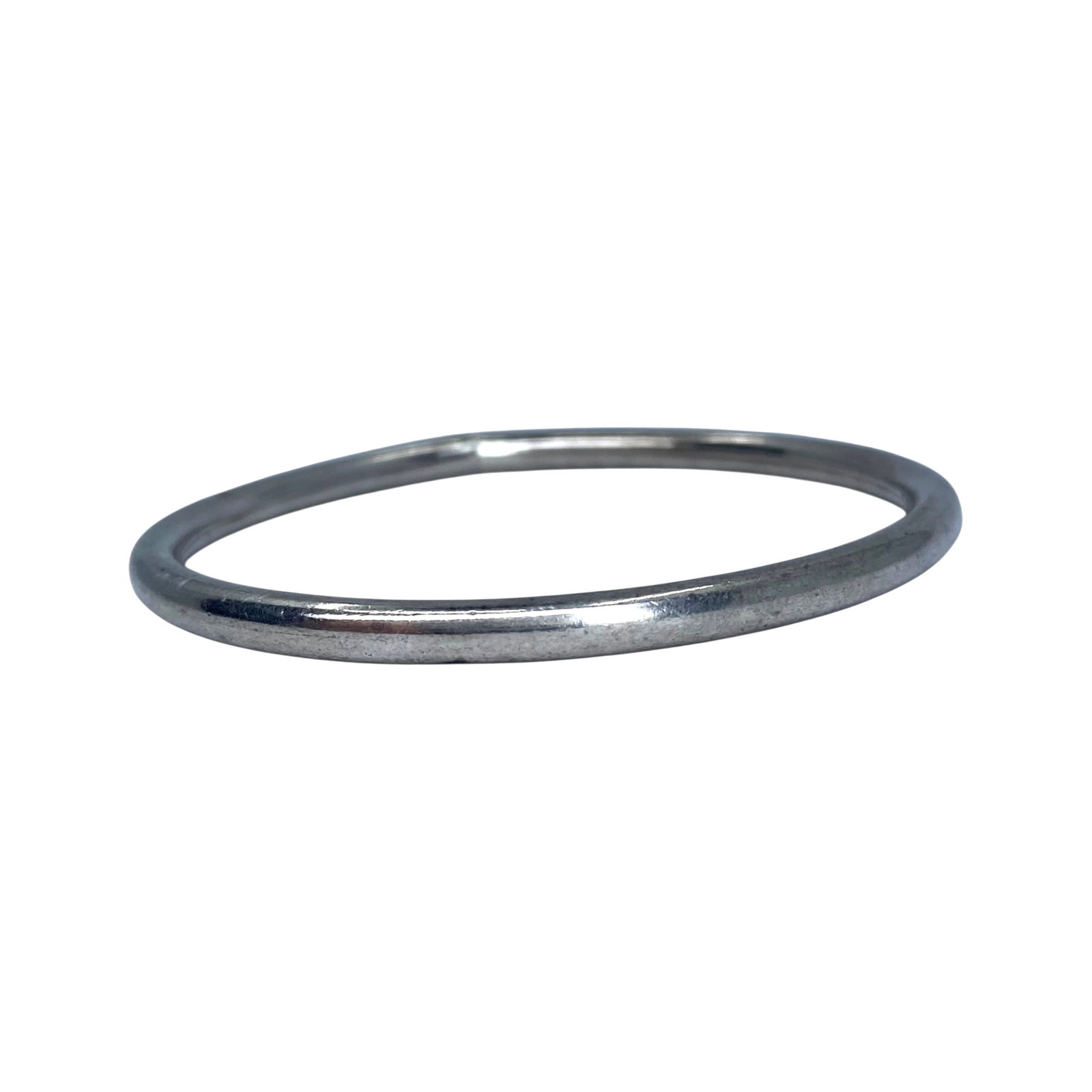 Sterling Simple Tube Bangle 6.5in 6g: Sterling Simple Tube Bangle 6.5in 6g