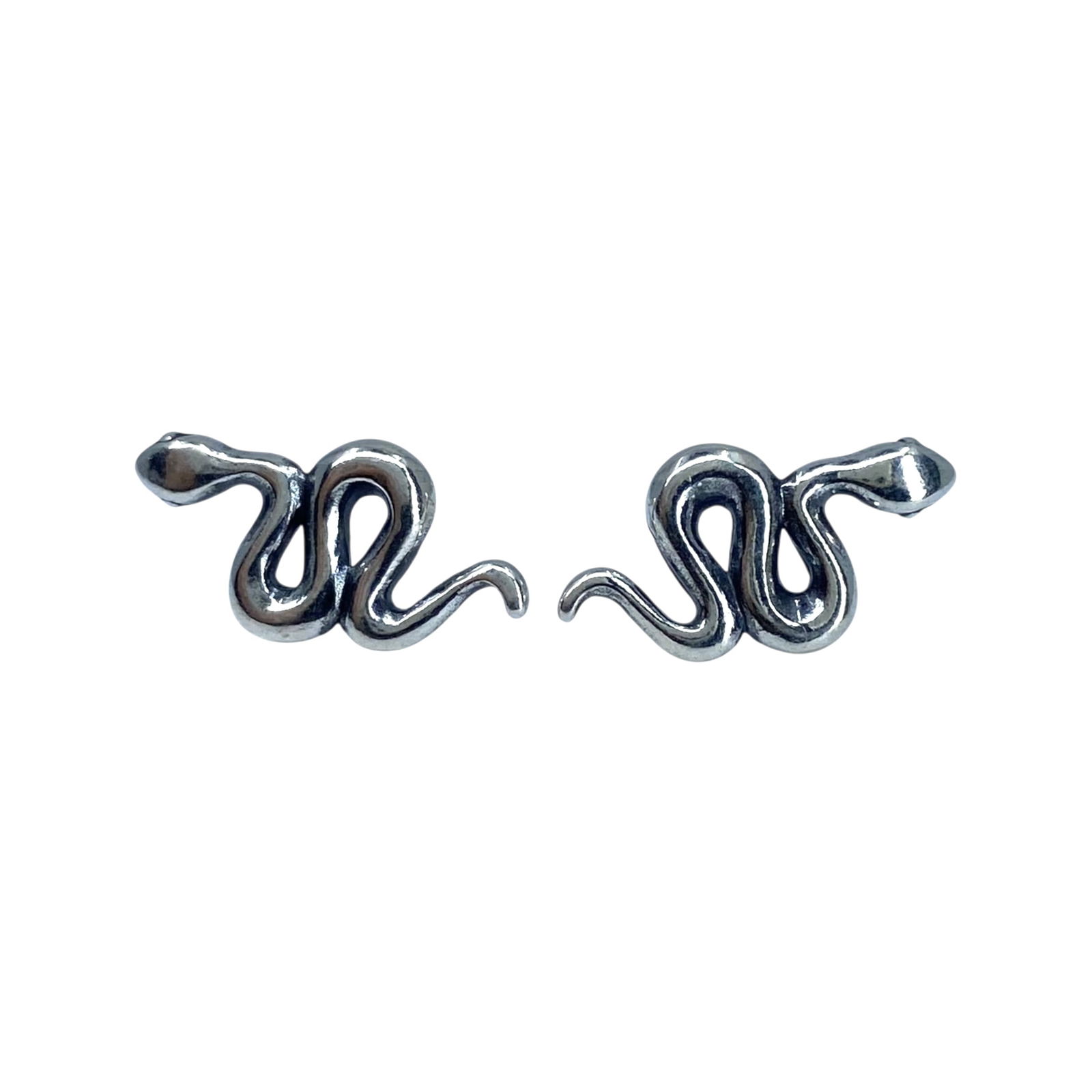 Boma Sterling Snake Stud Earrings 1.34g: Boma Sterling Snake Stud Earrings 1.34g Engraved Boma 925