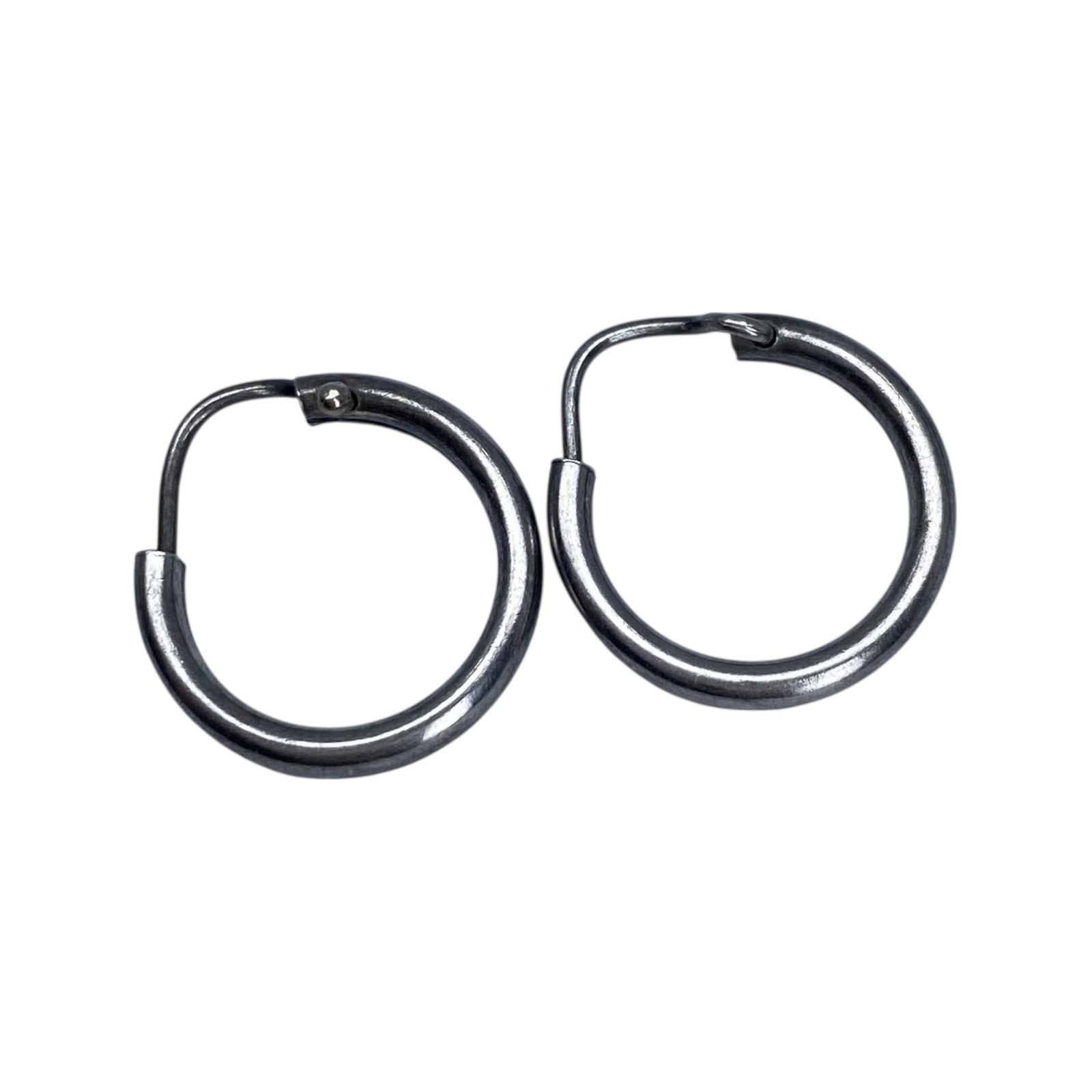 Sterling Tube Hoop Earrings 2g: Sterling Tube Hoop Earrings 2g