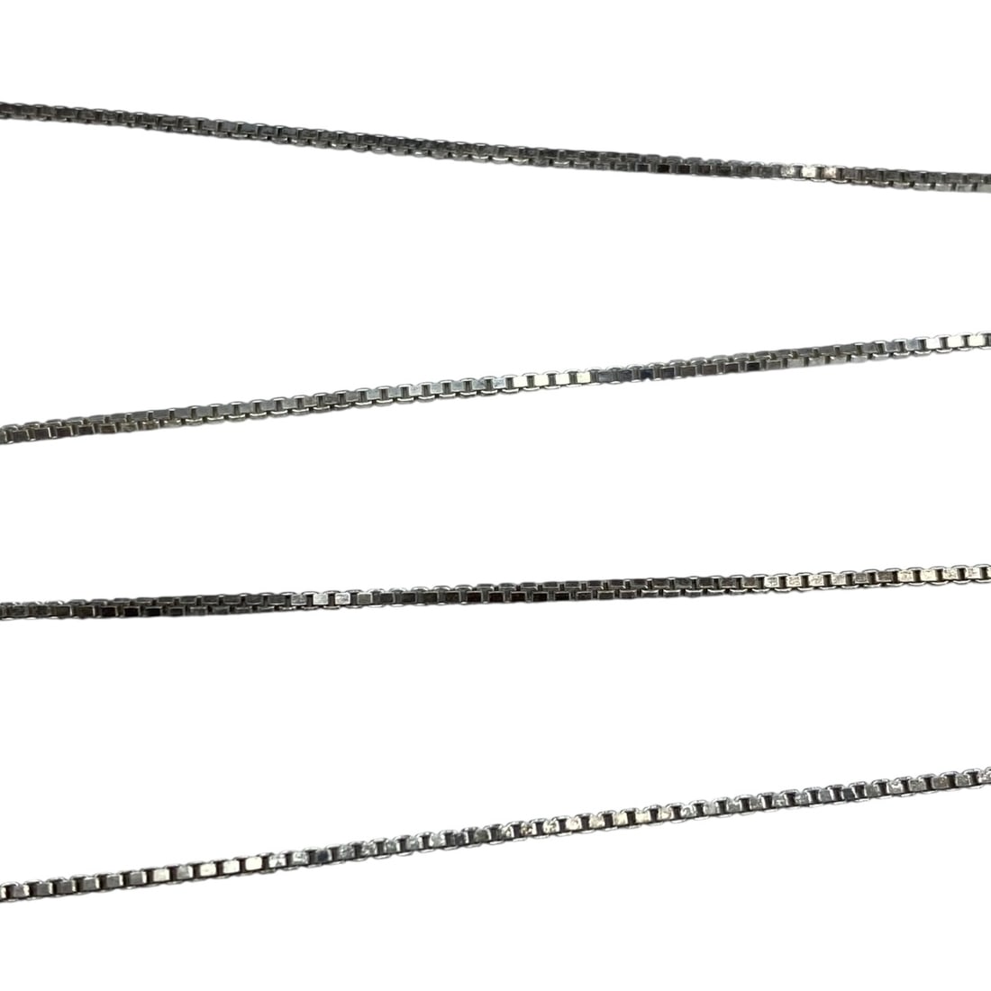 Signed Sterling Box Chain 18in 3g: Signed Sterling Box Chain 18in 3g Engraved QCI 925 Italy