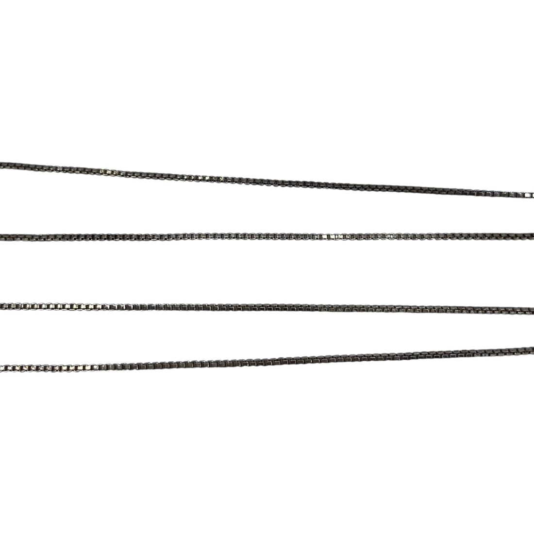 Signed Sterling Box Chain 18.5in 2.1g: Signed Sterling Box Chain 18.5in 2.1g Engraved PC 925