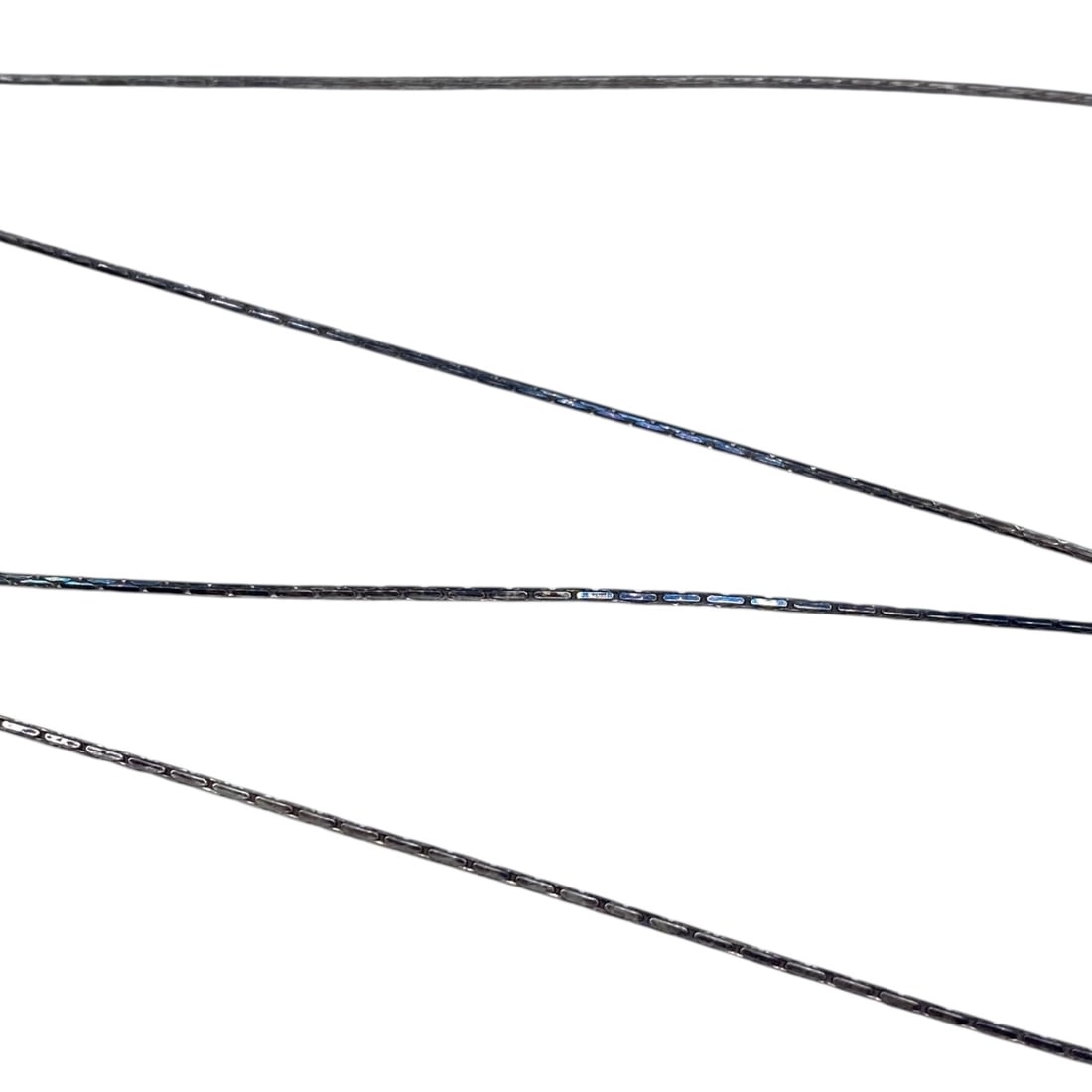 Sterling Rectangular Box Chain 18in 2.14g: Sterling Rectangular Box Chain 18in 2.14g Engraved 925