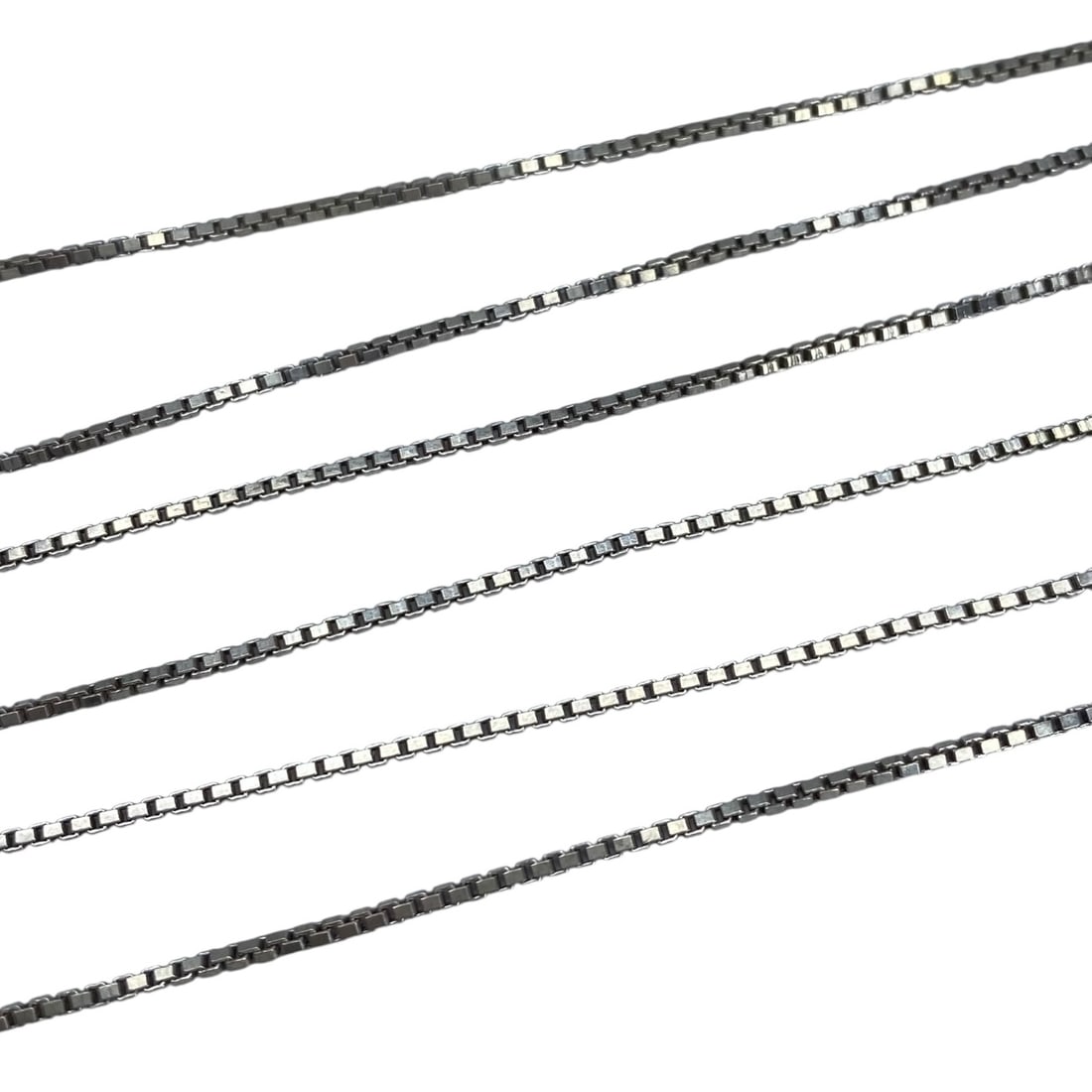 Milor Sterling Box Chain 30.5in 7.4g: Milor Sterling Box Chain 30.5in 7.4g Engraved Milor 925 Made in Italy