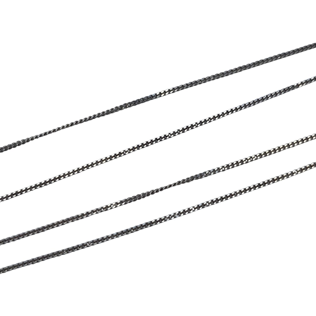 Sterling Curb Chain 18in 1.4g: Sterling Curb Chain 18in 1.4g Engraved 925 Italy