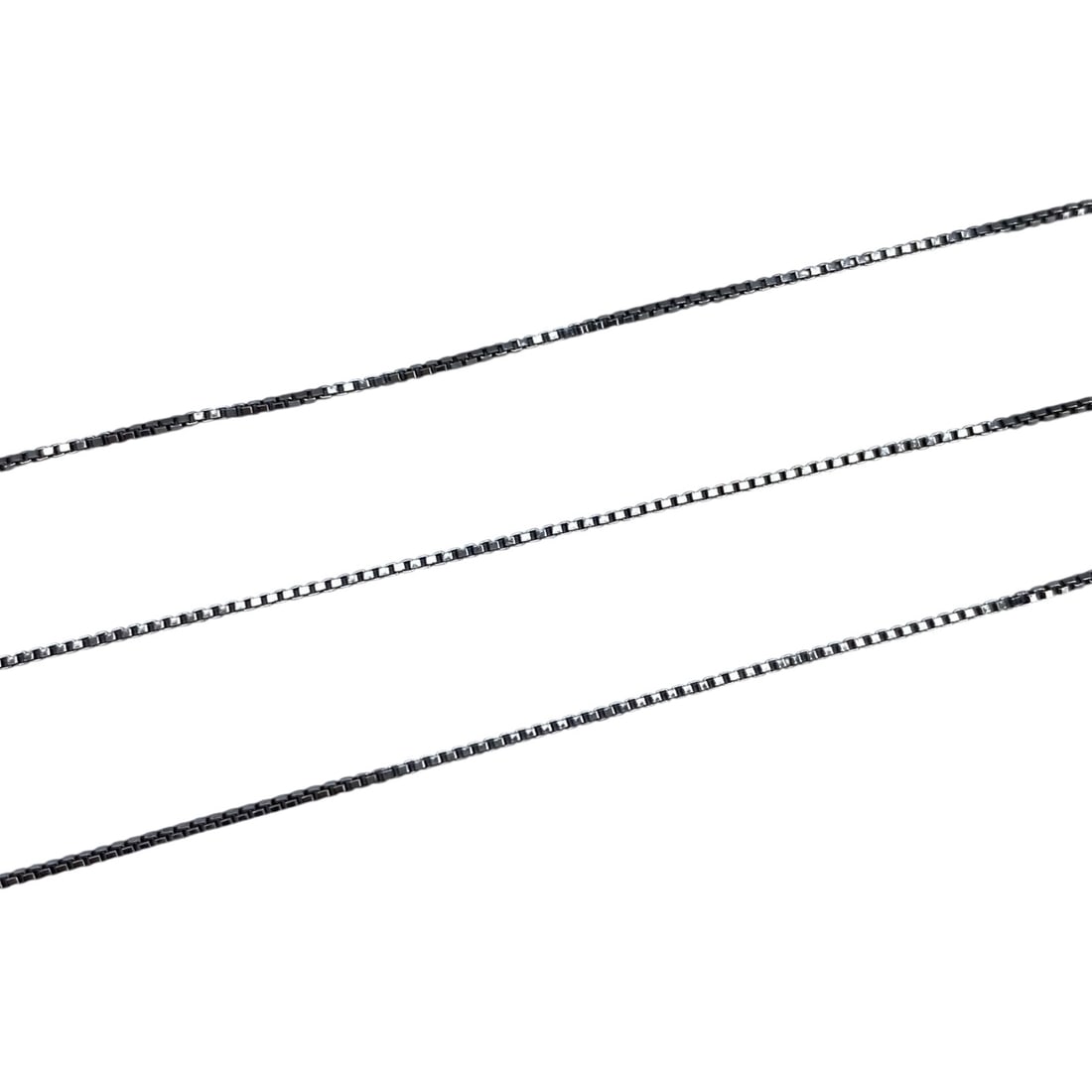 Signed Sterling Box Chain 18in 1.41g: Signed Sterling Box Chain 18in 1.41g Engraved KA 1772 925