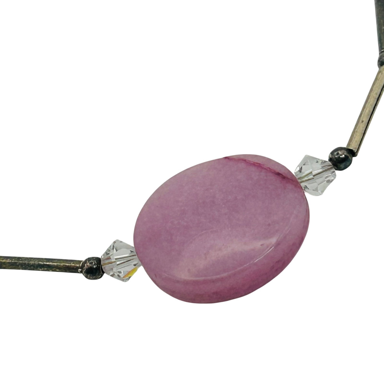 GL-10 Taxco Sterling Rose Quartz Liquid Silver Bracelet: GL-10 Taxco sterling rose quartz liquid Silver bracelet. 3.90
