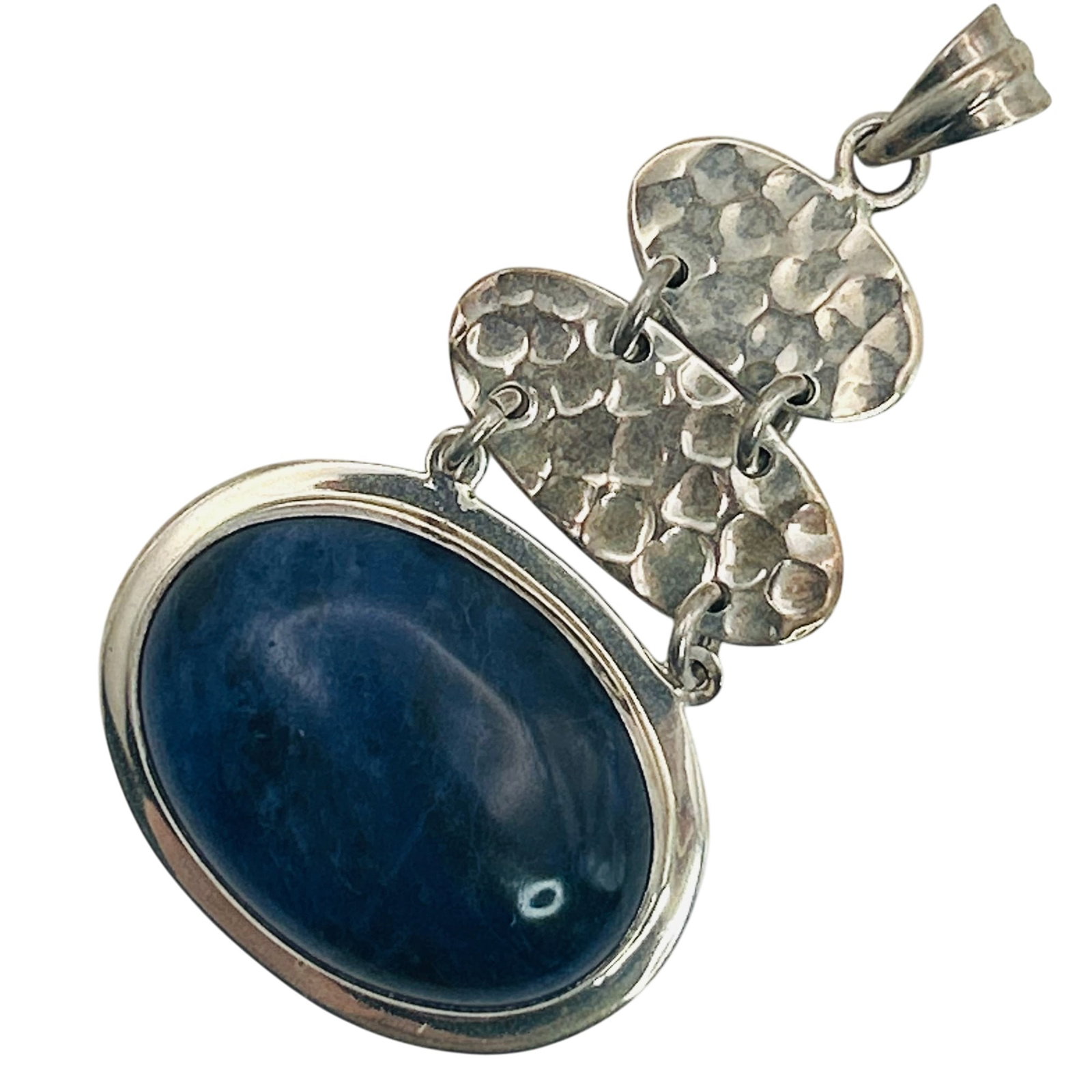 ATI Mexico Sterling Sodalite Dangle Pendant: ATI Mexico Sterling sodalite dangle pendant. 16.90g