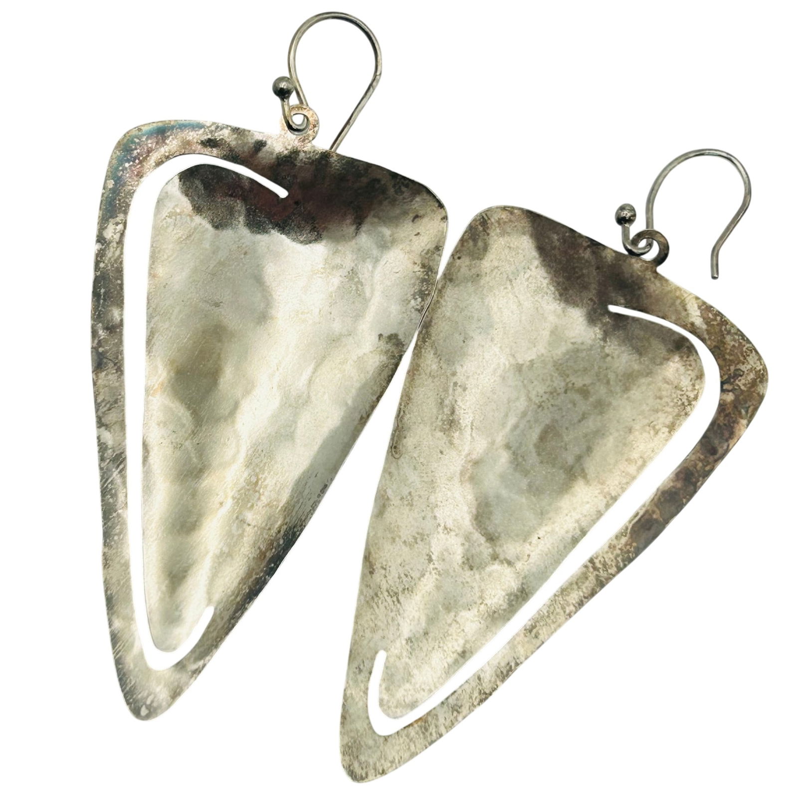 Silpada Sterling Pointed Hook Back Earrings: Silpada Sterling pointed hook back earrings. 8.10g