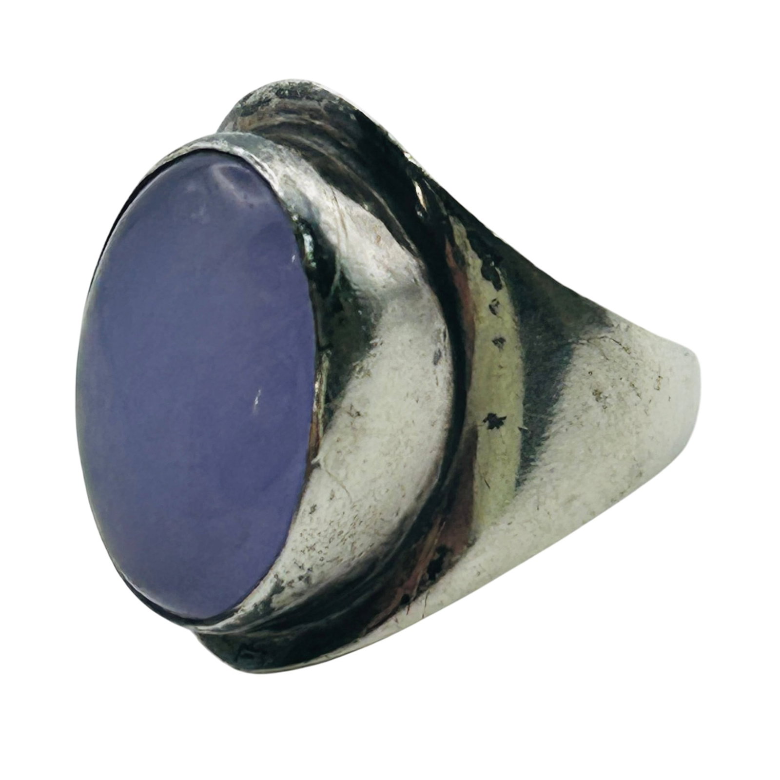 Sterling Amethyst Oval Ring Size 8 (1 of 6)