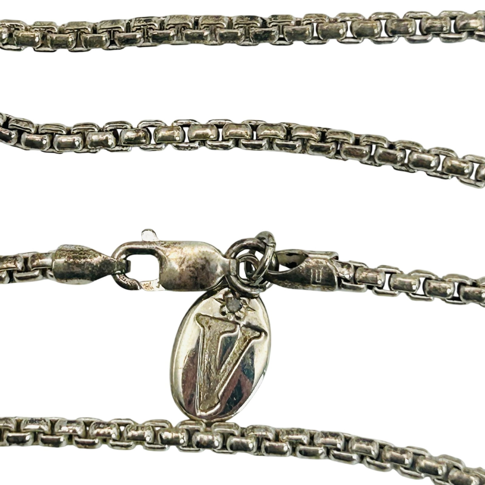 OTC Italy Sterling Thick Box Chain Necklace: OTC Italy sterling thick box chain necklace. 15.30g