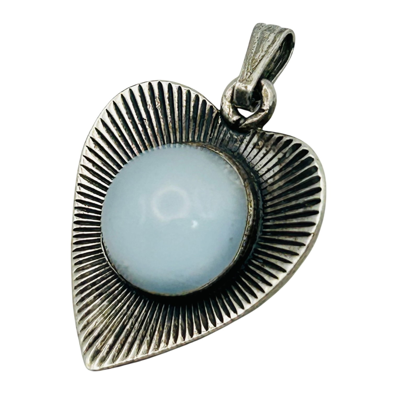 Danecraft Sterling Gem Heart Pendant: Danecraft Sterling gem heart pendant. 2.90g