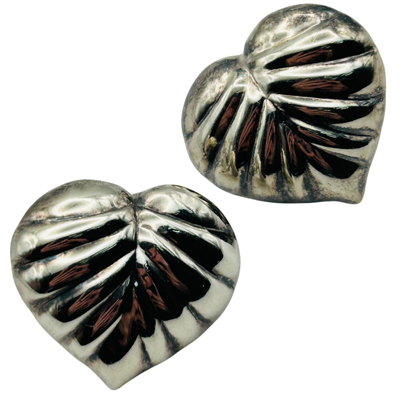 Sterling Leaf Stud Earrings (1 of 5)