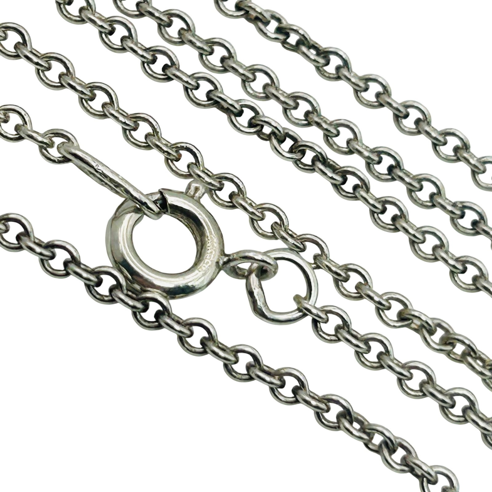 Sterling Cable Chain Necklace.: Sterling cable chain necklace. 6.00g