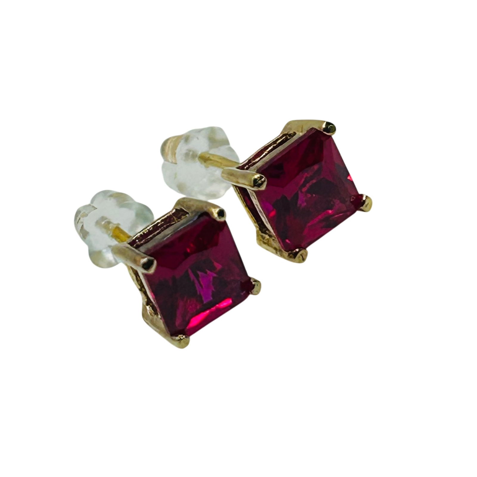 Sterling Ruby Stud Earrings - 3