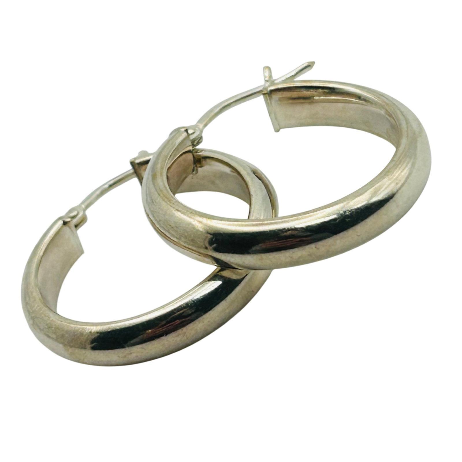 HAN Italy Sterling Hinge Hoop Earrings (1 of 5)