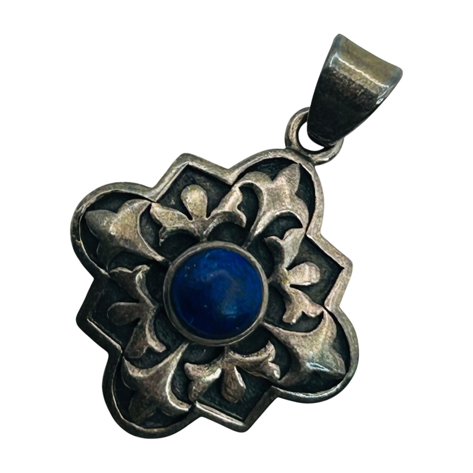 Boma Sterling Lapis Lazuli Pendant: Boma Sterling lapis lazuli pendant. 2.50g