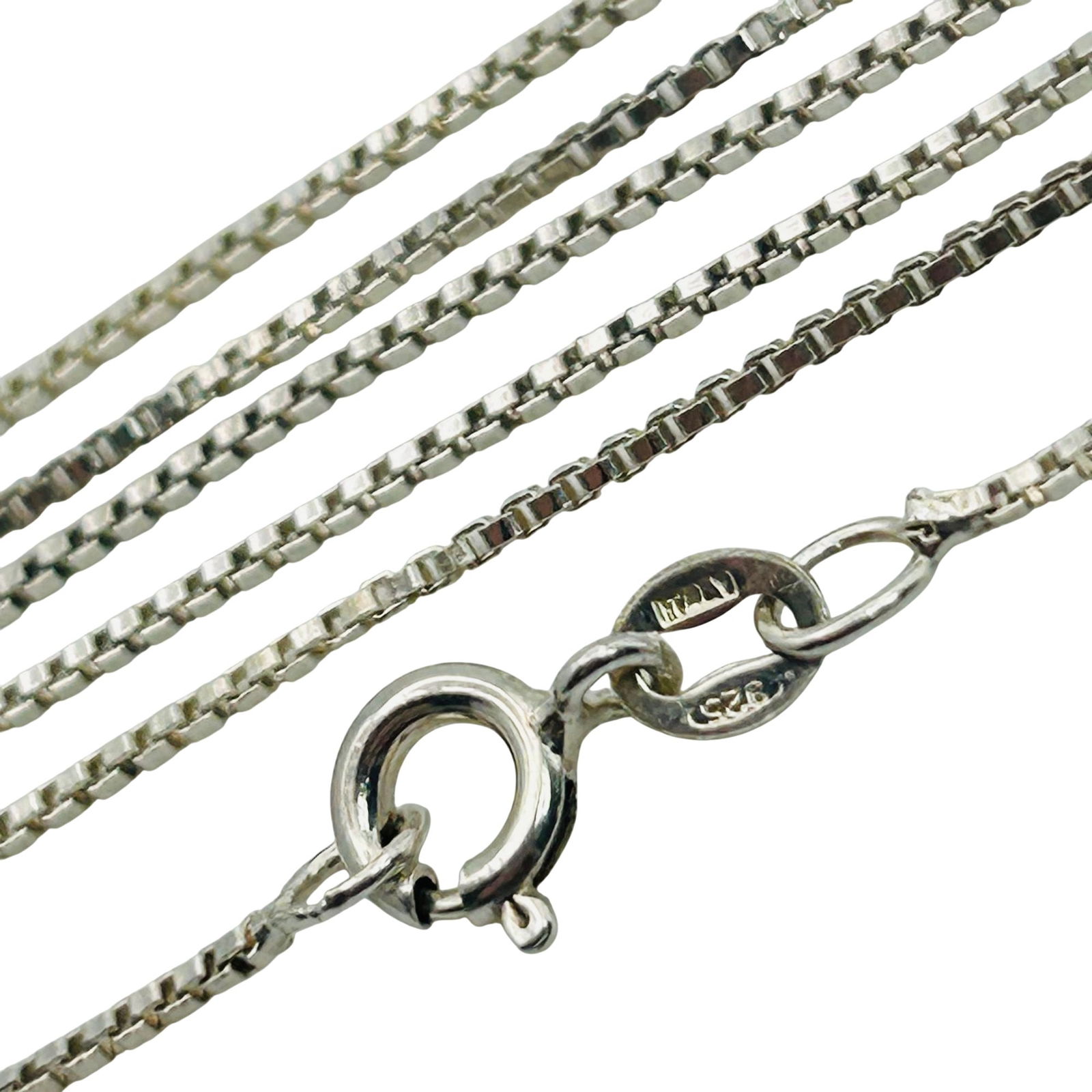 UTC Italy Sterling Box Chain Necklace (1 of 4)