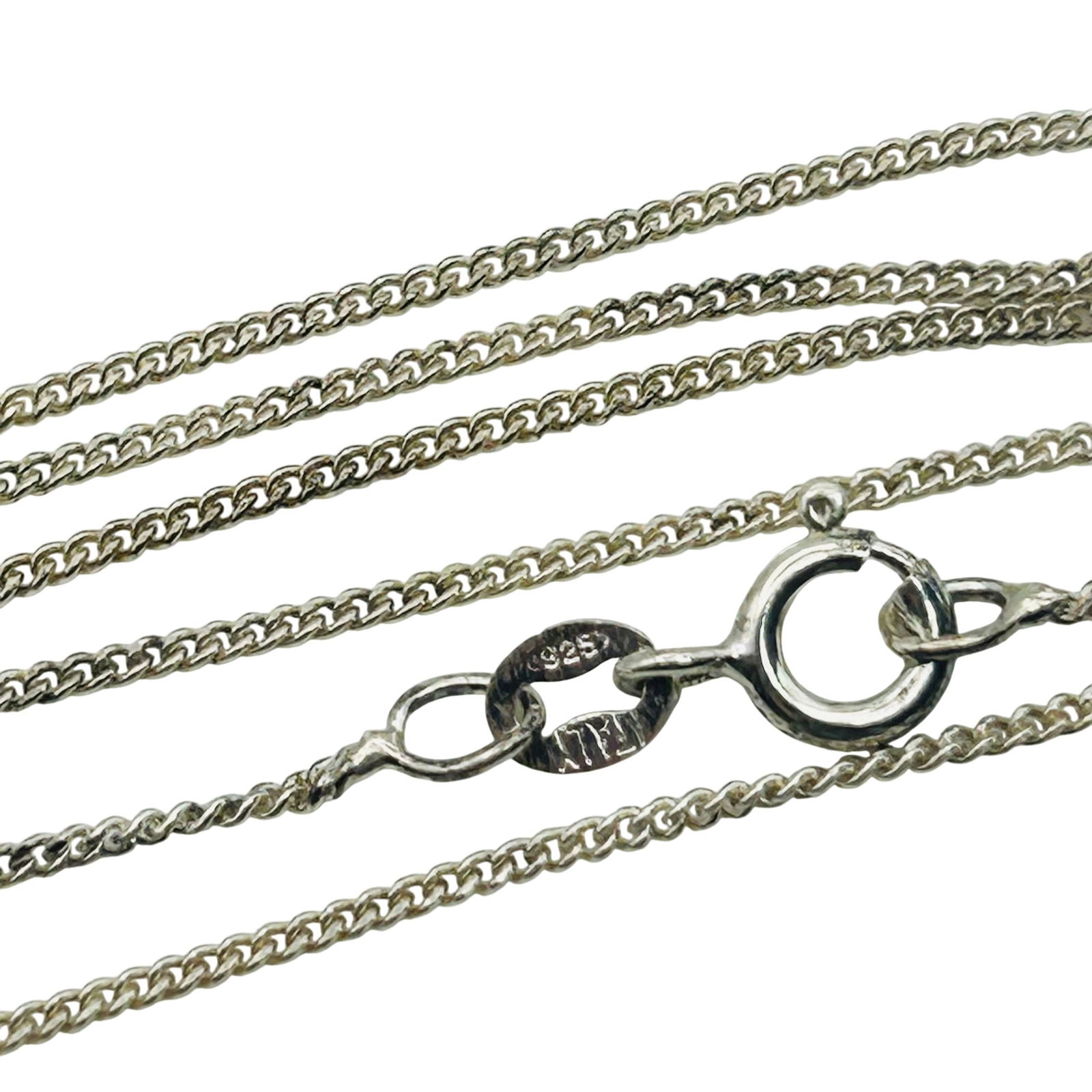 Italy Sterling Curb Chain Necklace (1 of 4)