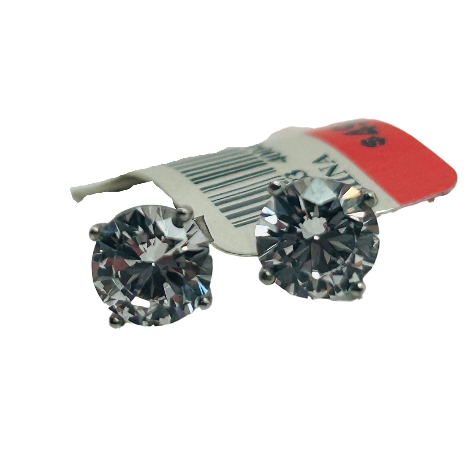 Sterling Lab Created Sapphire Stud Earrings: Sterling lab created sapphire stud earrings. 1.50g