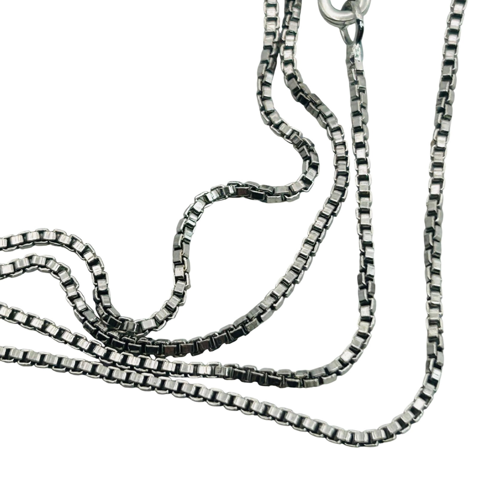 OTC Italy Sterling Box Chain Necklace: OTC Italy sterling box chain necklace. 5.10g