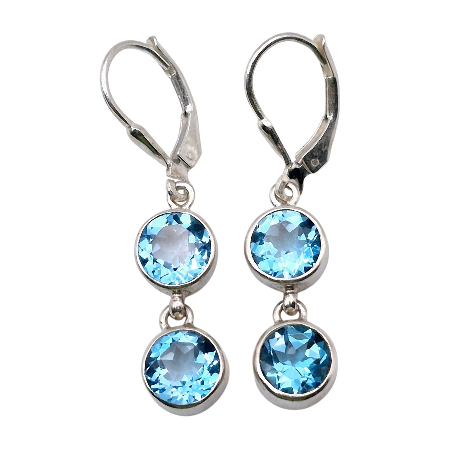 SFI Sterling Topaz Dangle Earrings (1 of 7)
