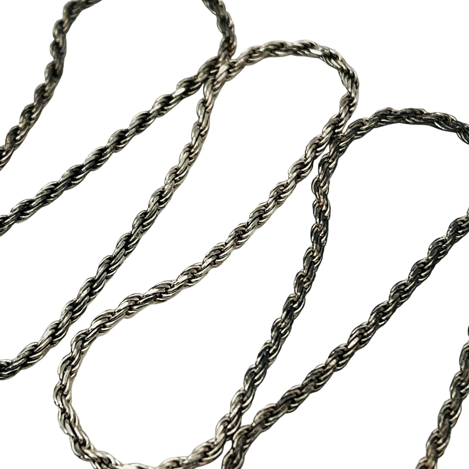 Italy Sterling Rope Chain Necklace (1 of 5)