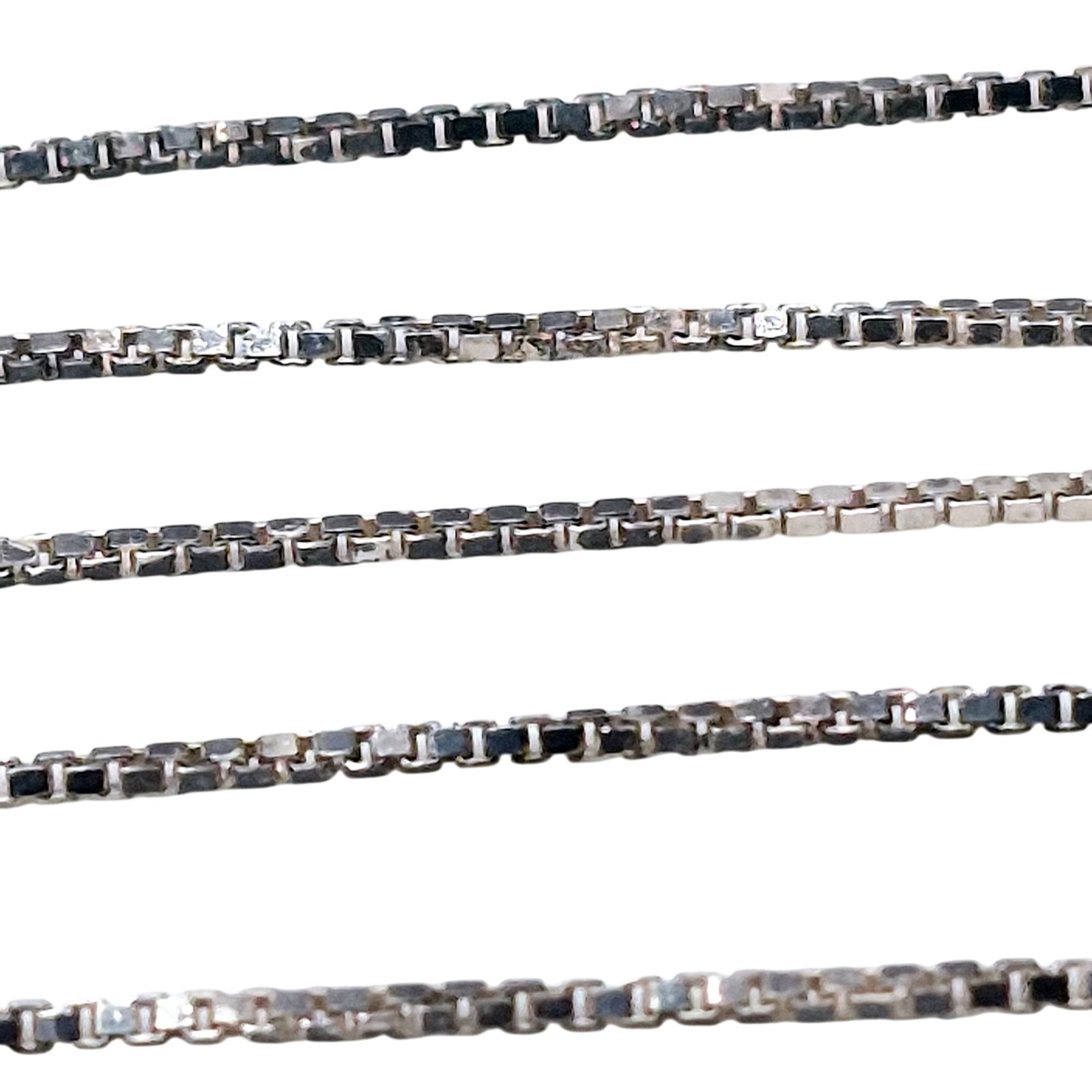 Italy Sterling Box Chain Necklace (1 of 4)