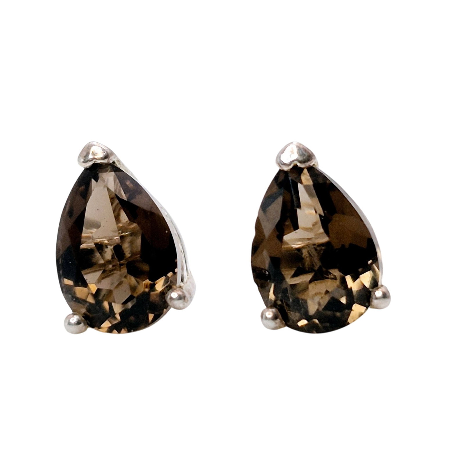 NVC Sterling Topaz Teardrop Stud Earrings (1 of 8)
