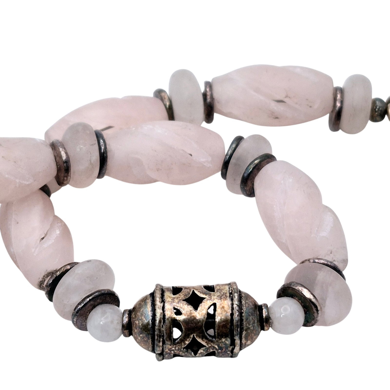 Sterling Rose Quartz Bracelet (1 of 6)