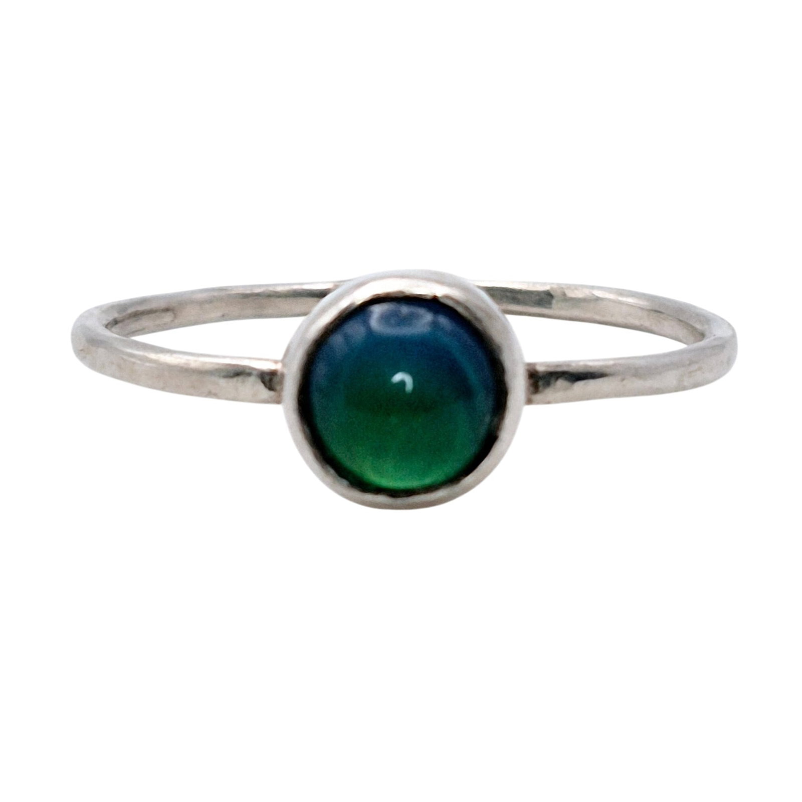 Sterling Moonstone Solitaire Ring Size 8 (1 of 6)