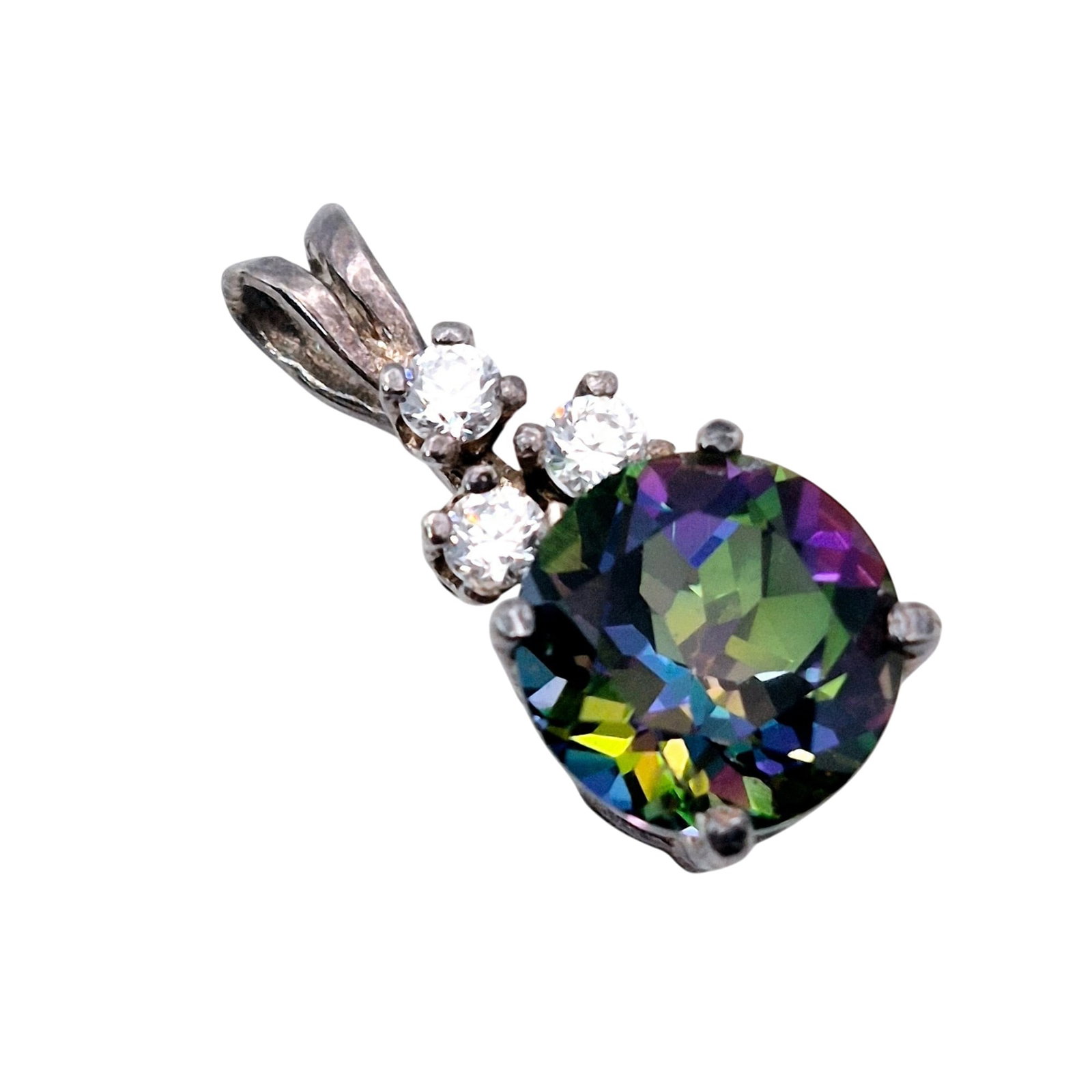 Sterling Mystic Topaz Pendant (1 of 5)