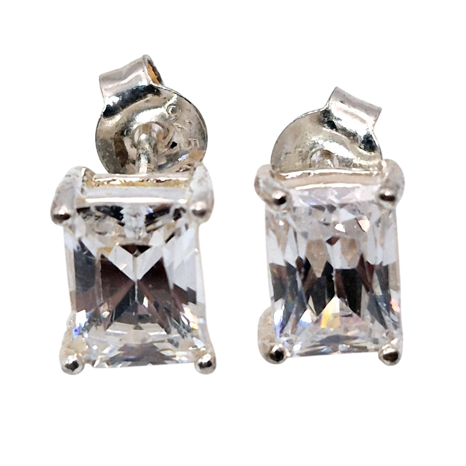 Sterling Rhinestone Stud Earrings (1 of 5)