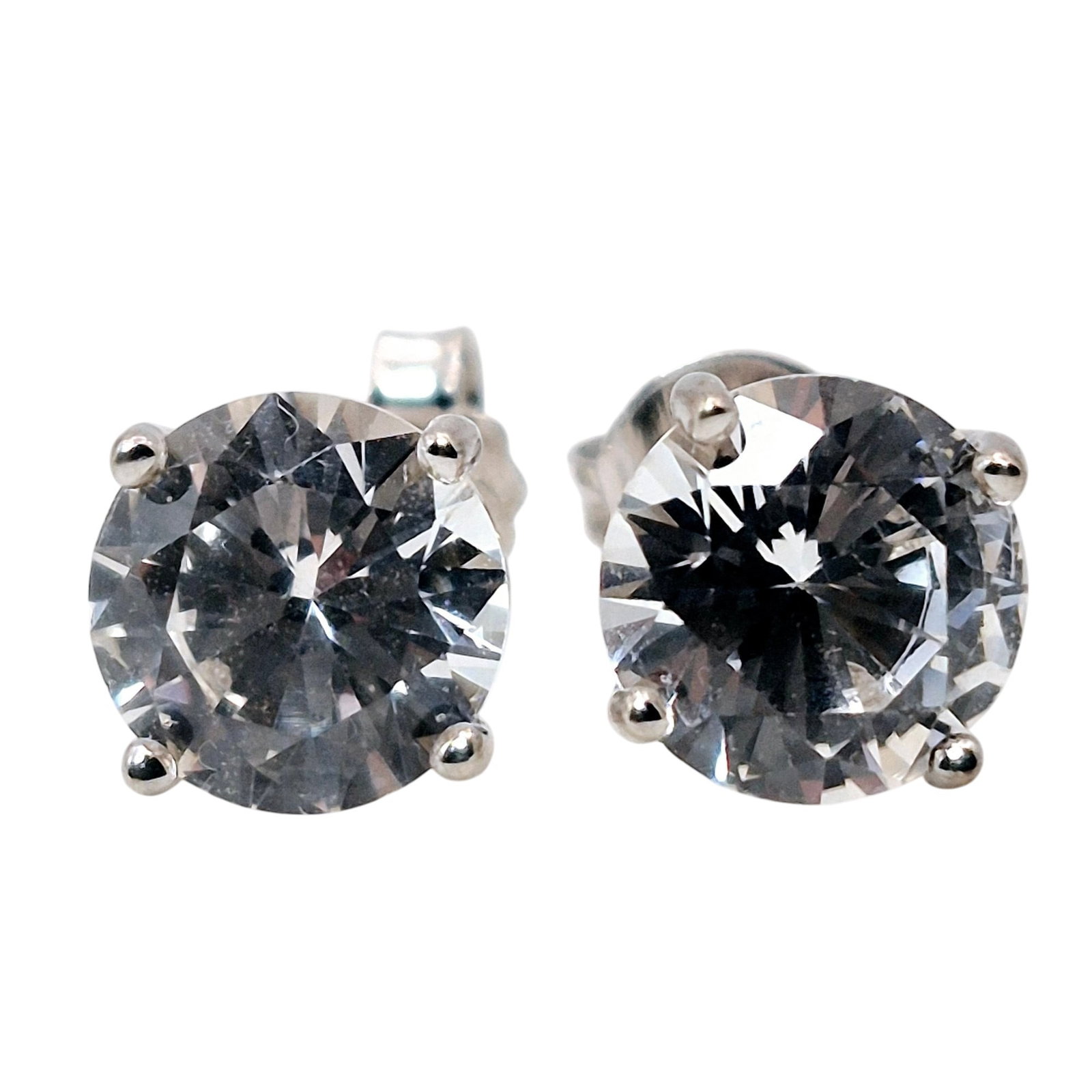 SUN Sterling Rhinestone Stud Earrings (1 of 6)