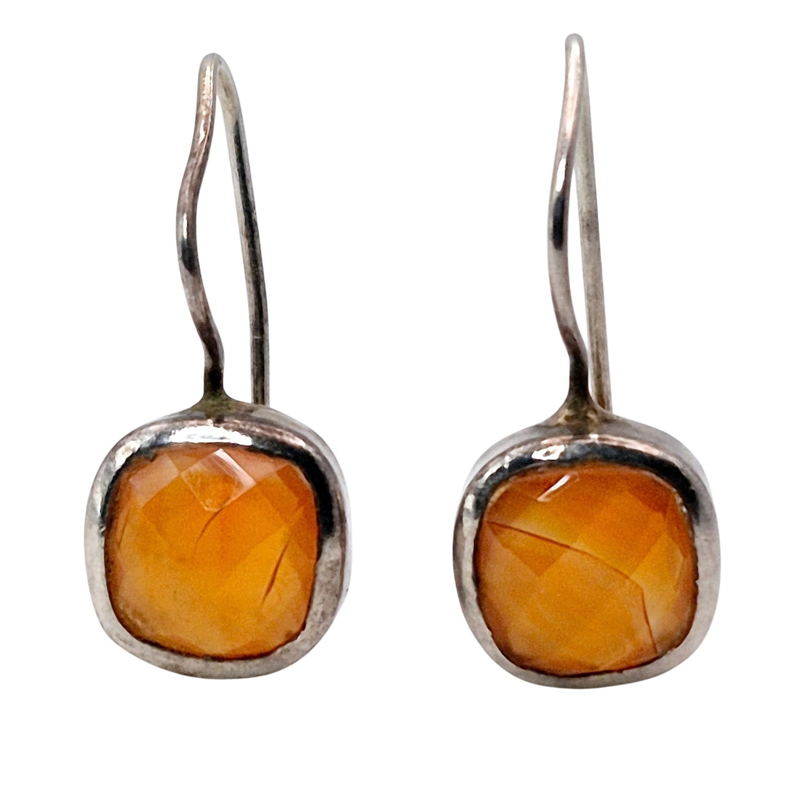 Sterling Garnet Drop Earrings (1 of 5)