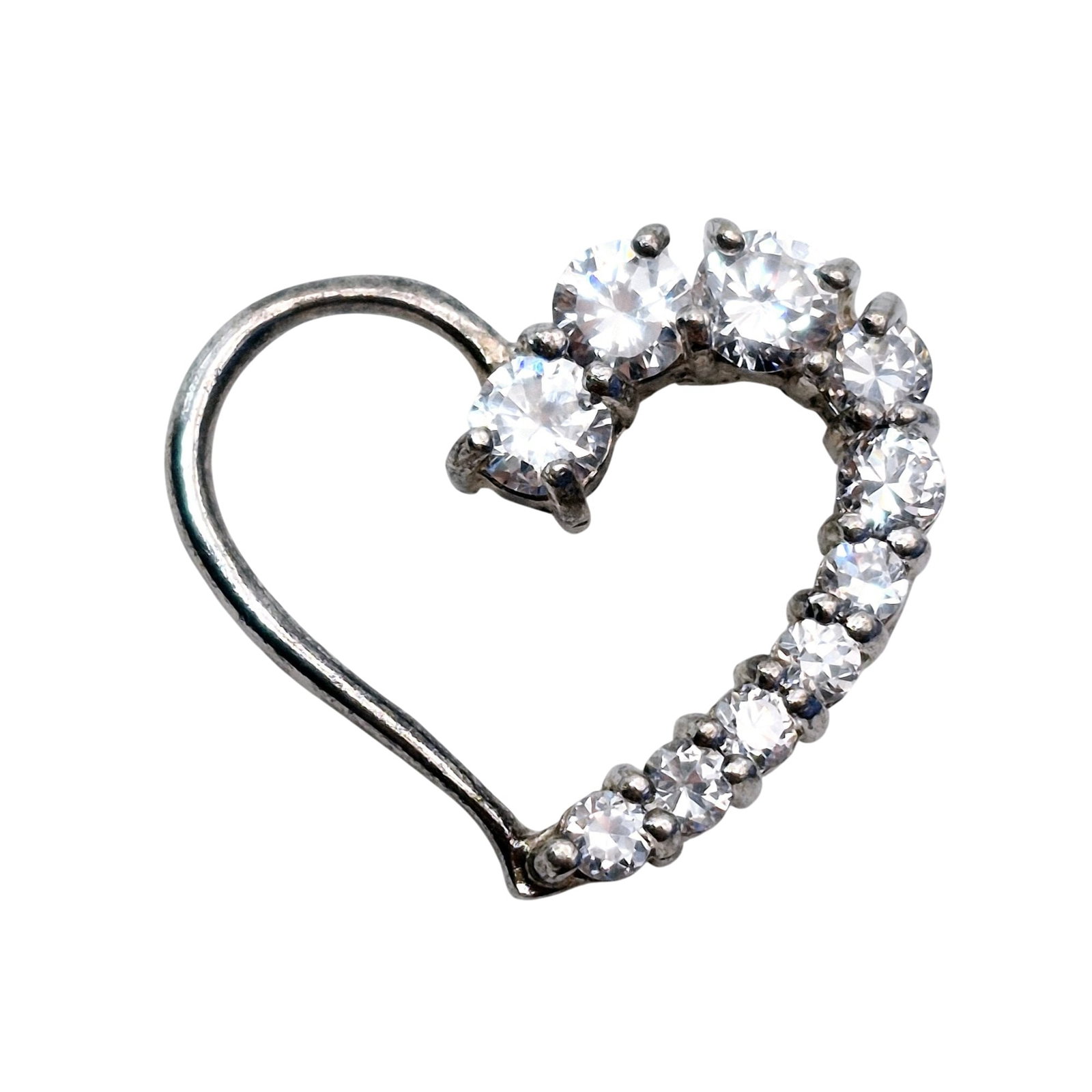 NF Sterling Topaz Heart Pendant (1 of 5)