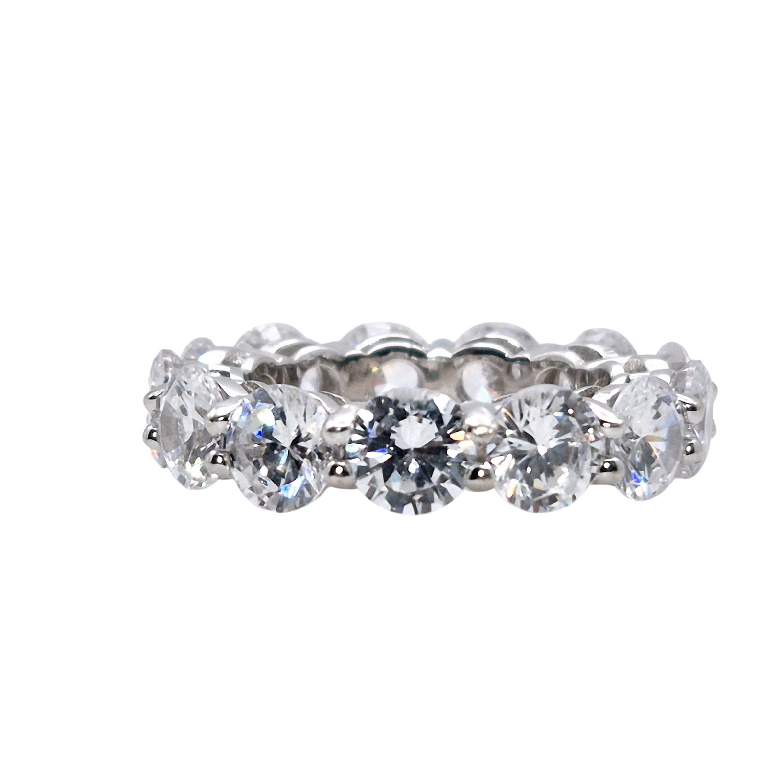 Sterling Rhinestone Eternity Band Ring Size 5 (1 of 6)
