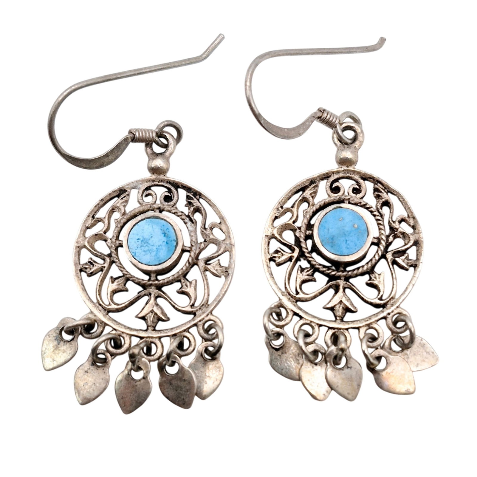 Sterling Filigree Decorative Dangle Earrings (1 of 4)