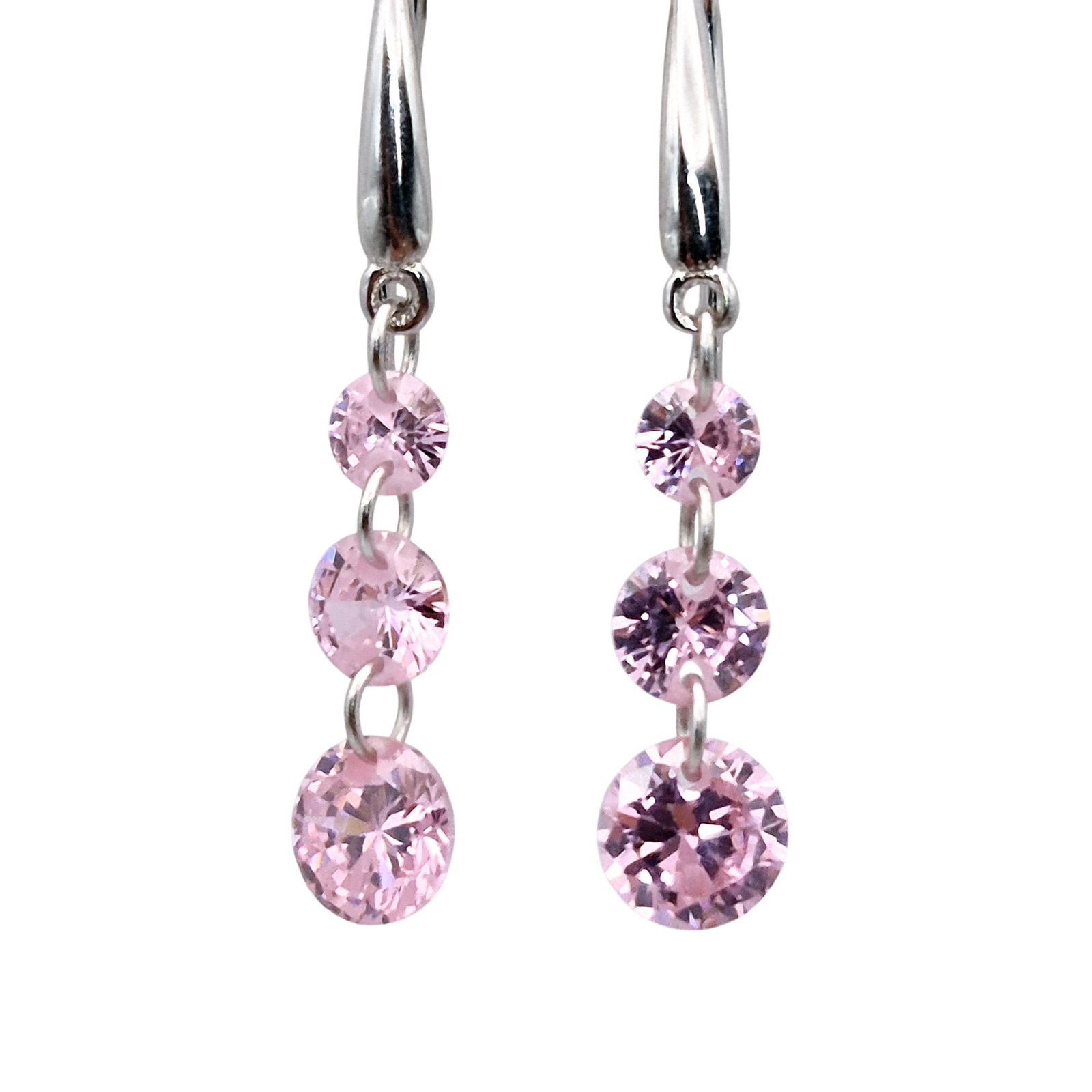 FZN Sterling Rhinestone Dangle Earrings (1 of 4)