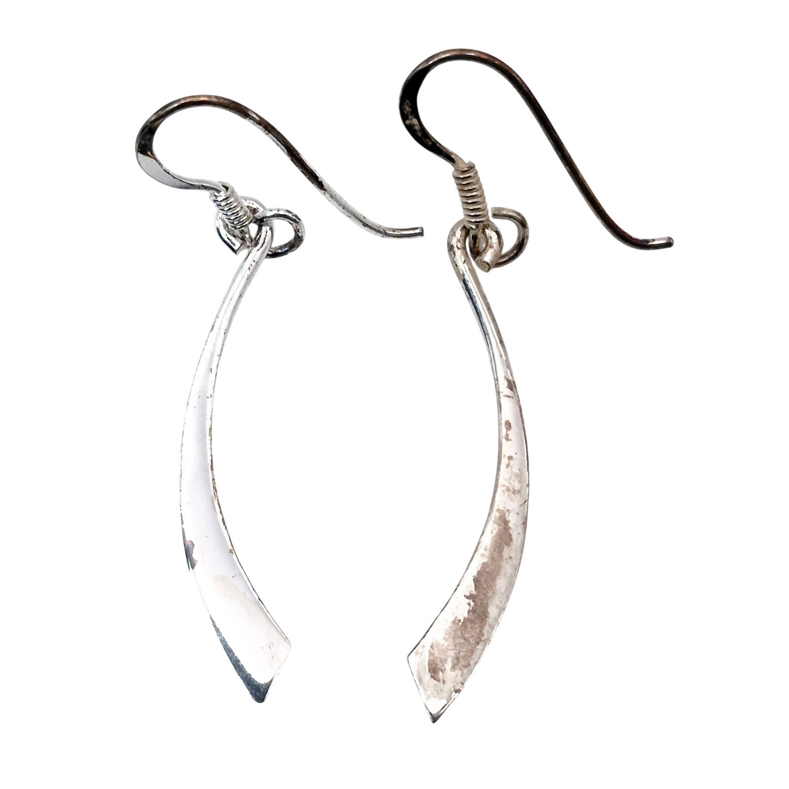 LA Sterling Curved Dangle Earrings (1 of 5)