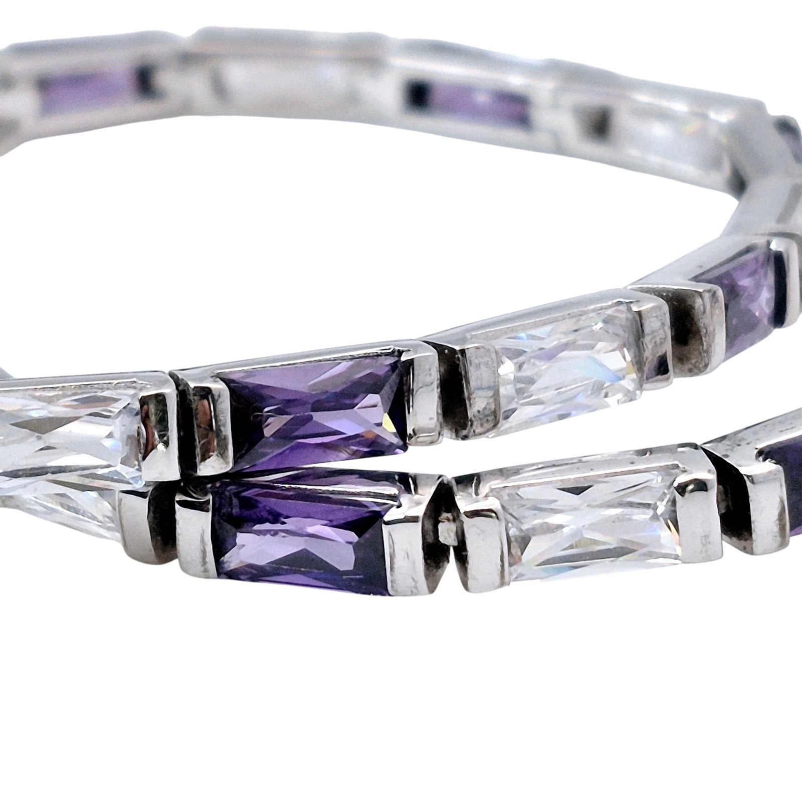 UC Sterling Rhinestone Tennis Bracelet (1 of 6)